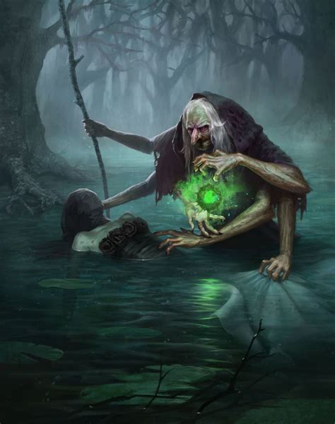 Voodo swamp witch